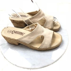 Coasters Canvas Cream Sandals